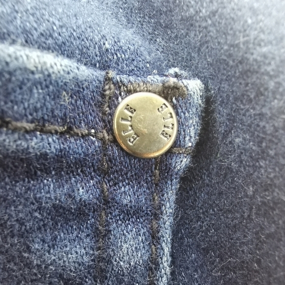 Elle Paris Women's 6 Blue Skinny Leg Regular Fit Mid Rise Navy Blue Jeans - Picture 6 of 11